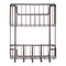 mDesign Wide Wall Mount Mail Organizer for Entryway Storage, Key Rack